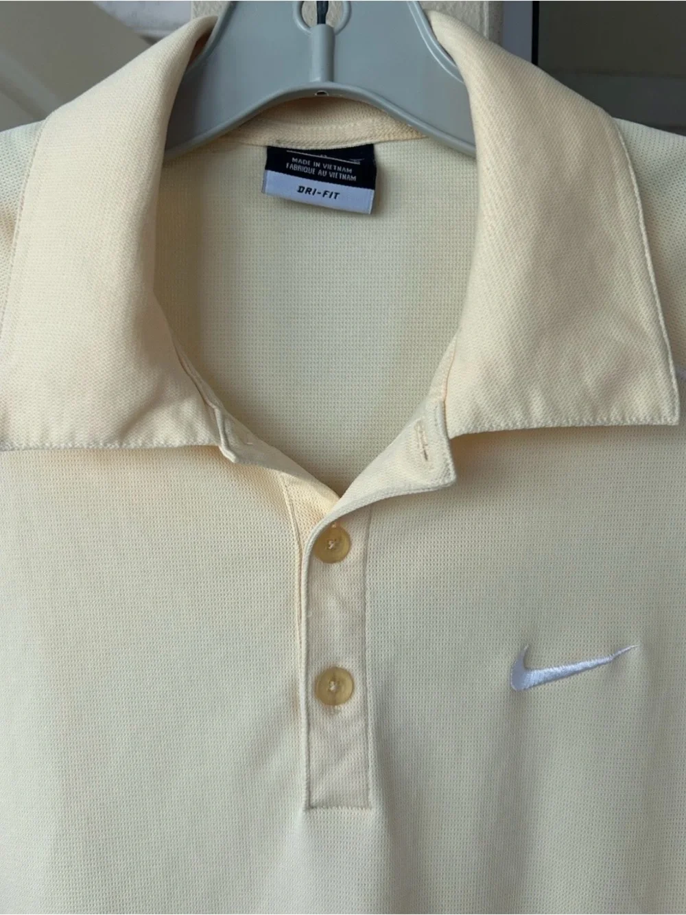 Nike Golf Dri-FIT Polo Men’s Medium Yellow Performance Short Sleeve Shirt